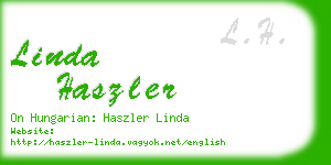 linda haszler business card